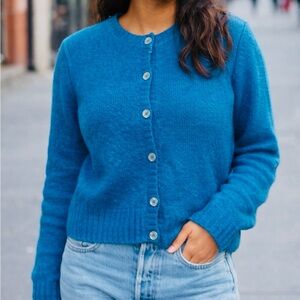 Zara Women's Vibrant Blue Cardigan